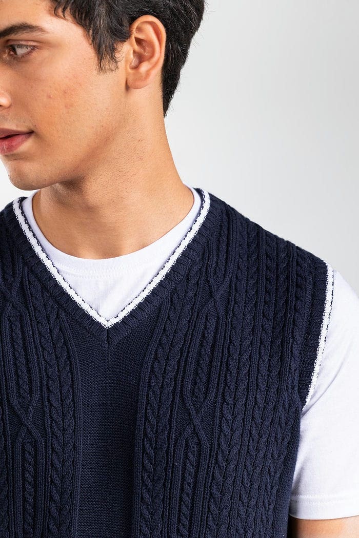 Navy Fashion Sweater SL-SWT-FD-32-01