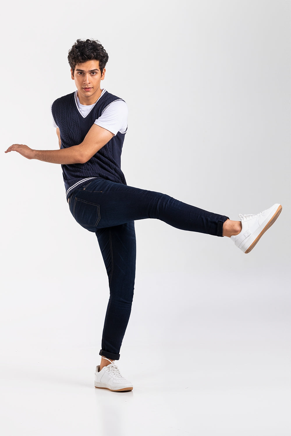 Navy Fashion Sweater SL-SWT-FD-32-01