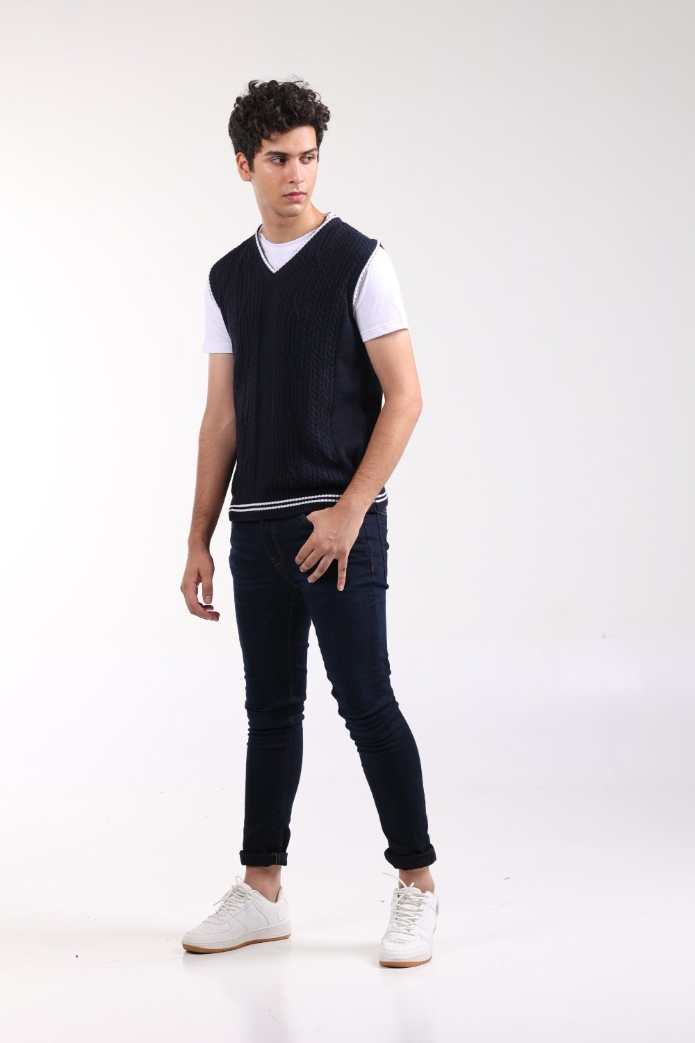 Navy Fashion Sweater SL-SWT-FD-32-01