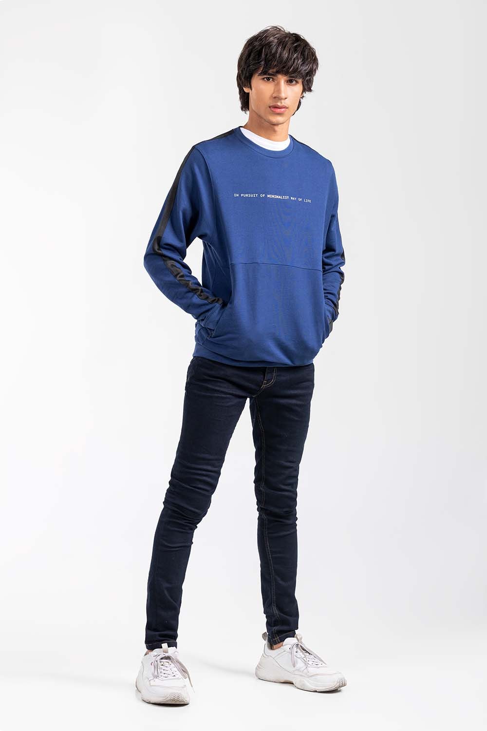 Navy Fashion Sweatshirt JKT-MSS-D21-02