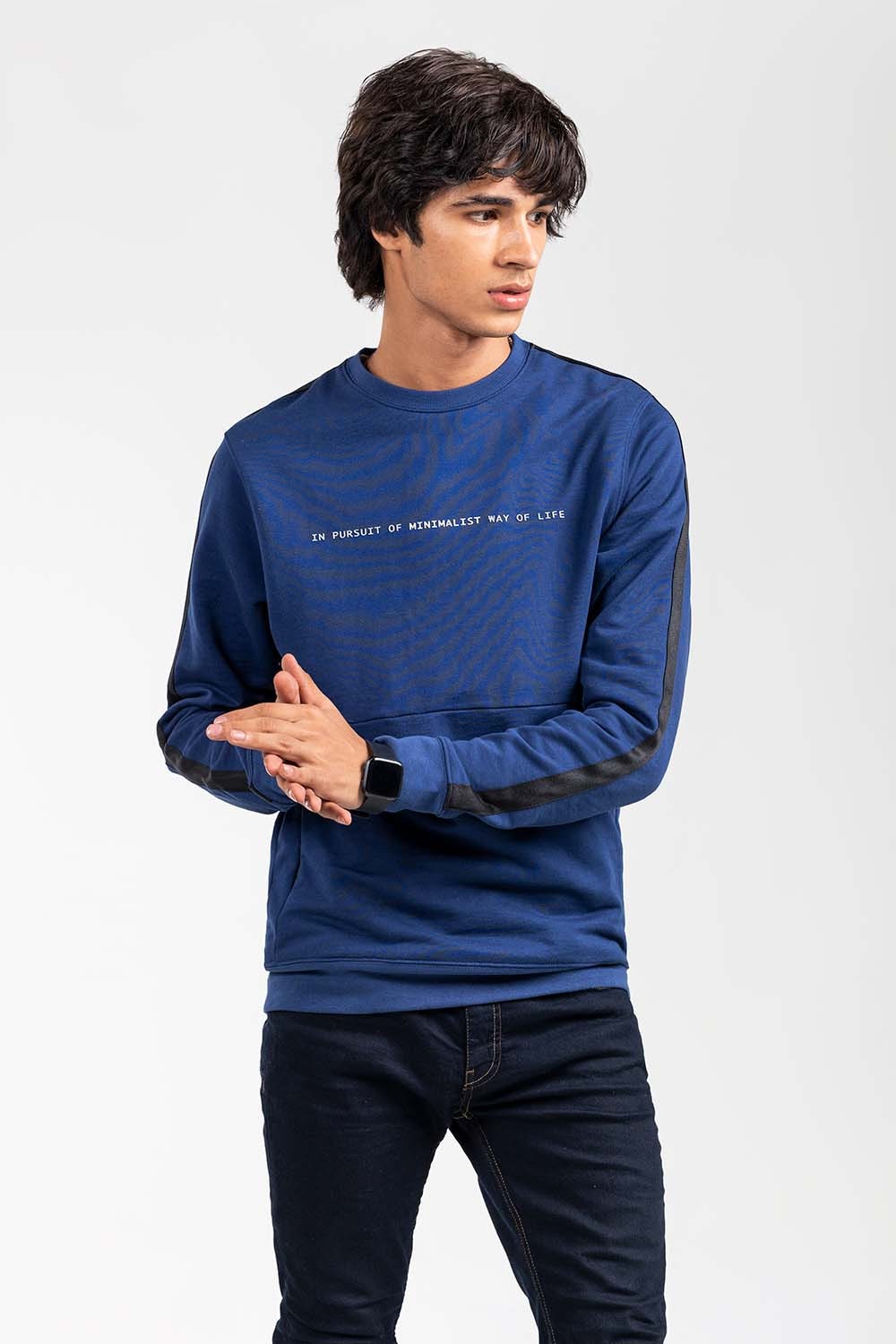 Navy Fashion Sweatshirt JKT-MSS-D21-02