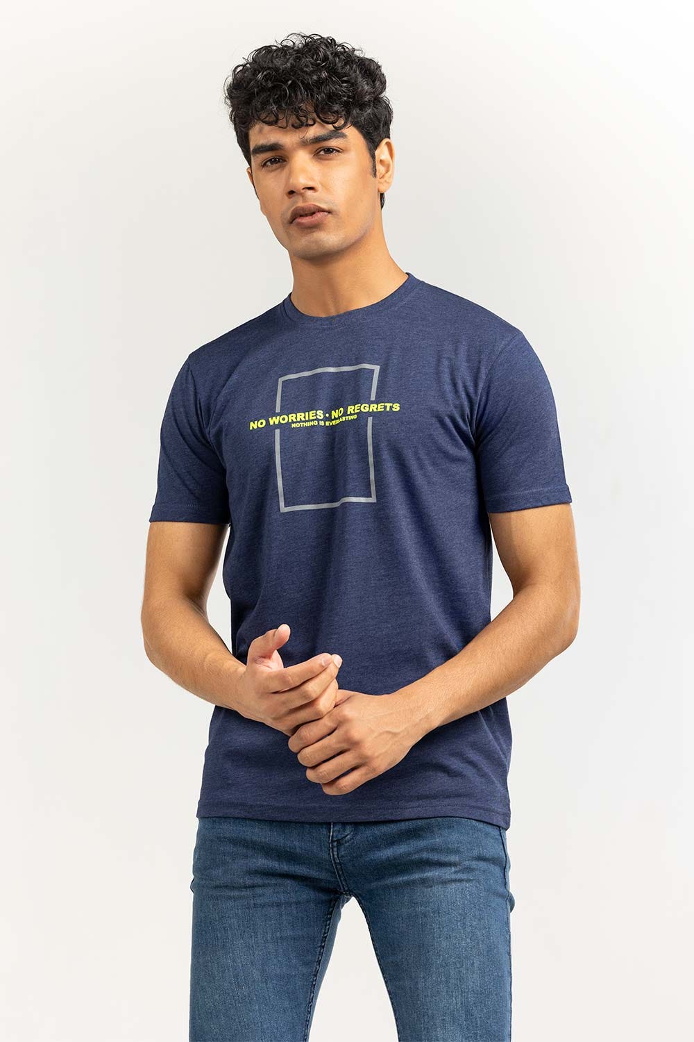 Navy Fashion  T-Shirt JGP-D324