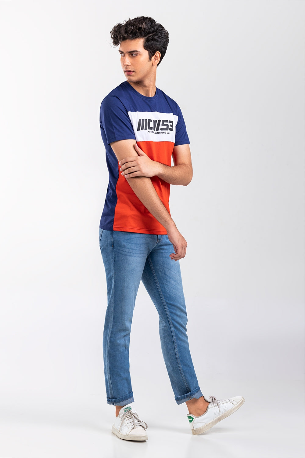 Navy-Red Fashion T-Shirt JGP-URB-D222