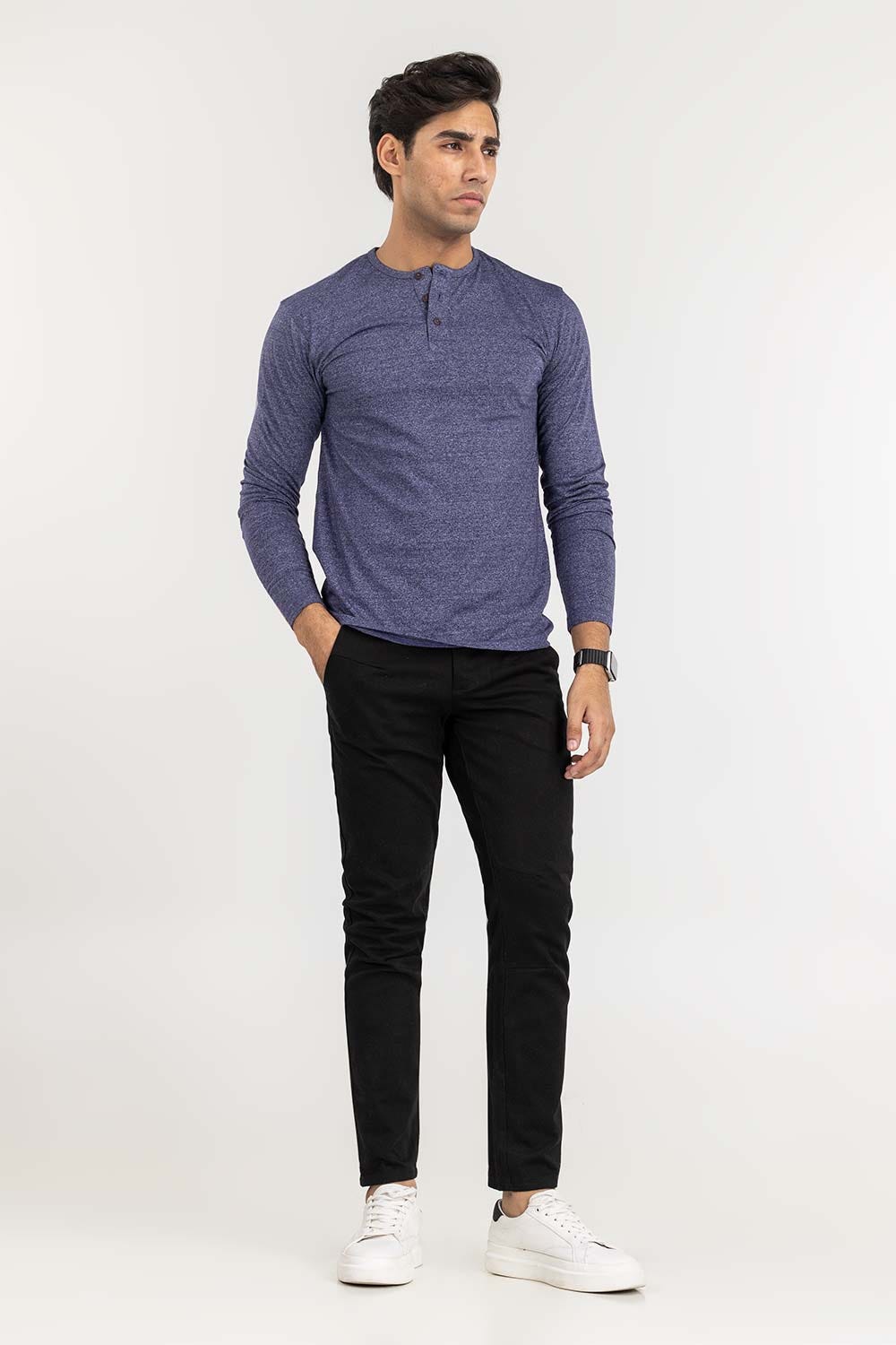 Navy Fashion Tees TS-FFSSJ22-010