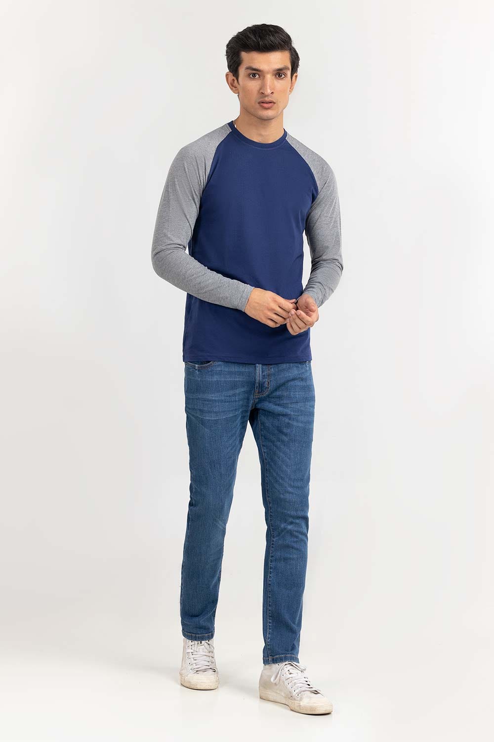 Navy Fashion Tees TS-FFSSJ22-013