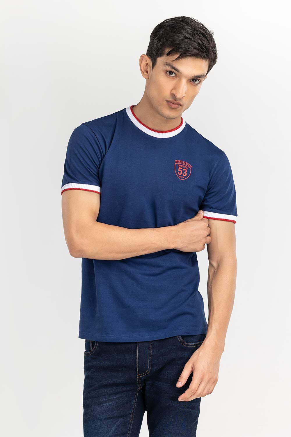 Navy Fashion Tees TS-FSJ22-056
