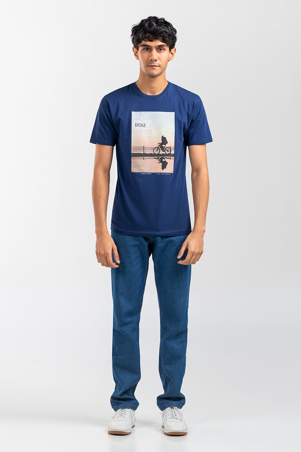 Navy Graphic Tee JGP-URB-D245-01