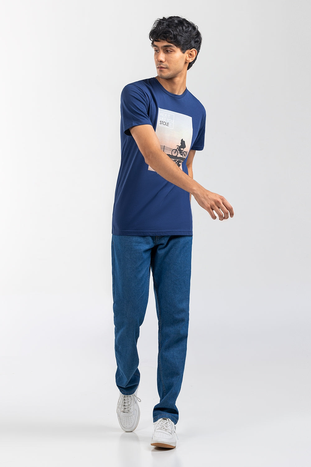 Navy Graphic Tee JGP-URB-D245-01