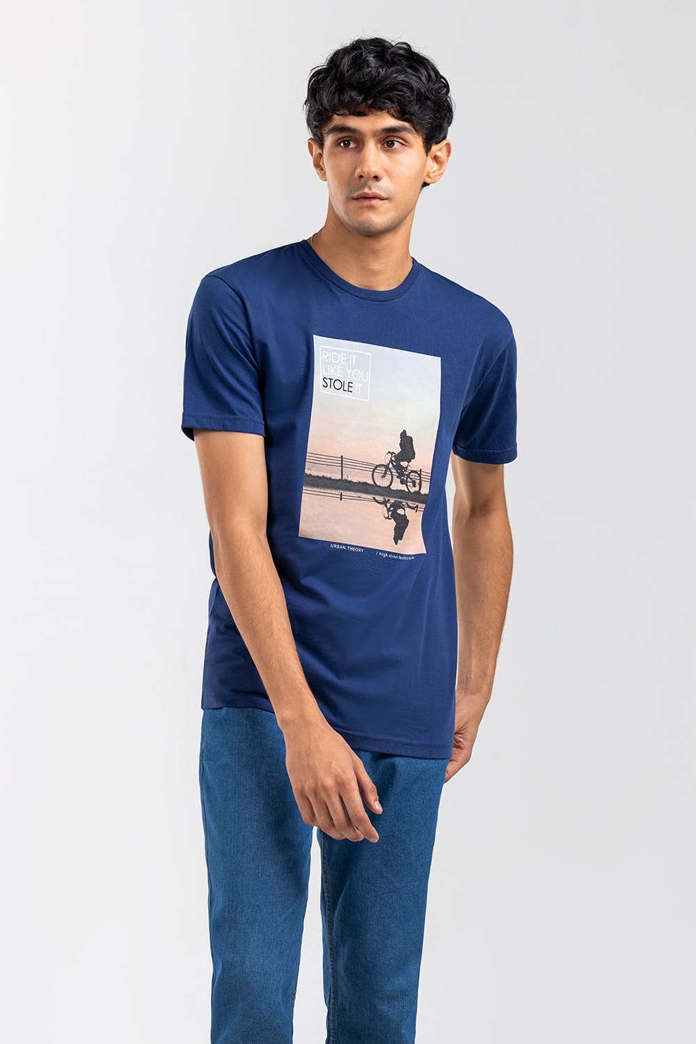 Navy Graphic Tee JGP-URB-D245-01