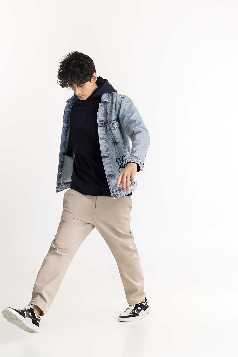 Navy Hoodie 224-112-007 A