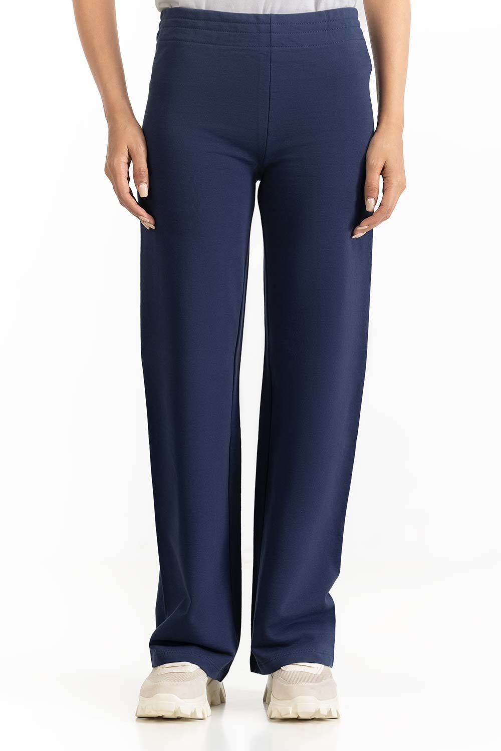 Navy Knit Trouser 231-220-006 D