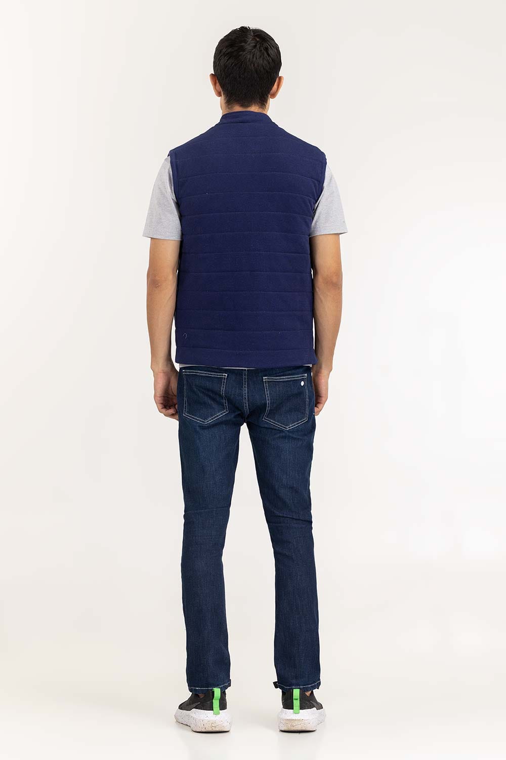 Navy Knitted Gilet JKT-KNTVST22-027