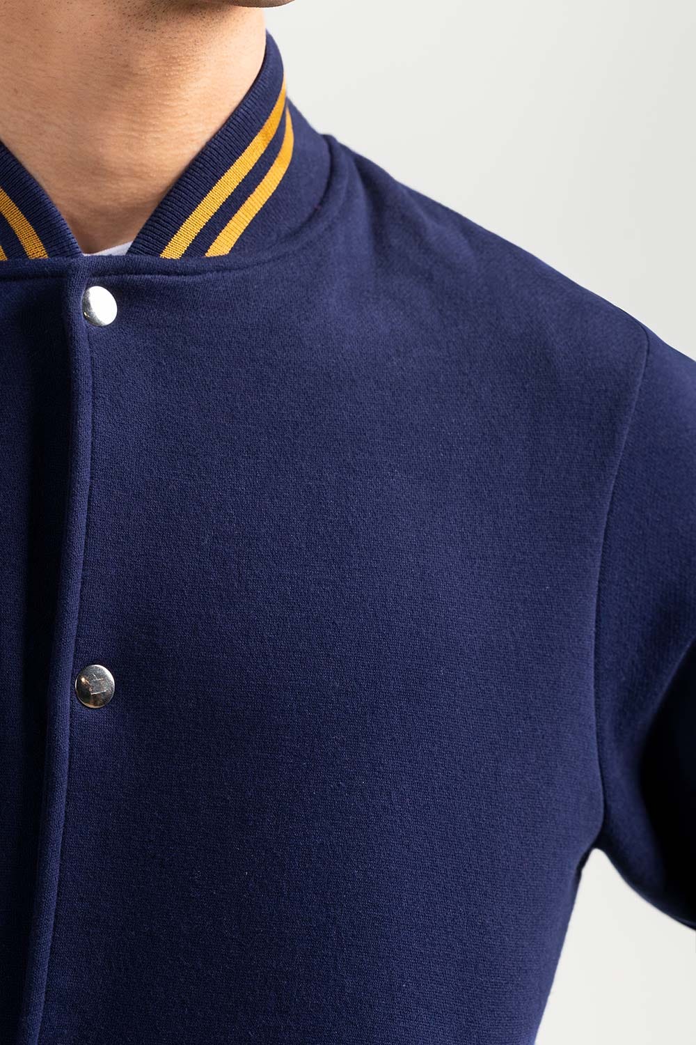 Navy Mock Neck Zipper Jacket JKT-MNZ-80-02