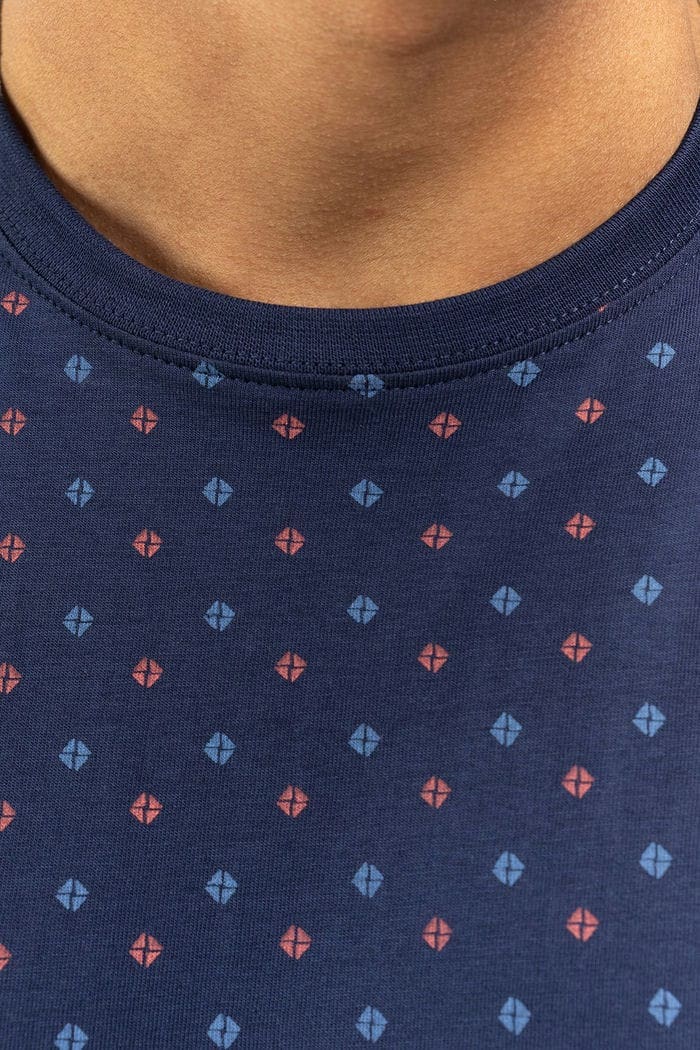 Navy Printed T-Shirt JCN-PRINT-07-01
