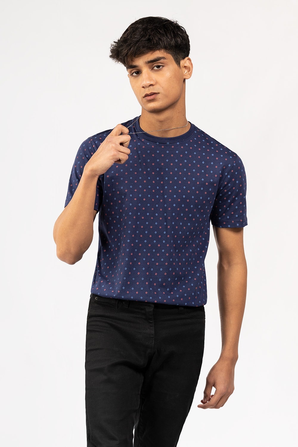 Navy Printed T-Shirt JCN-PRINT-07-01