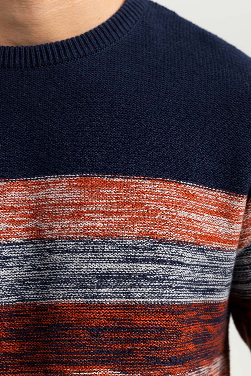 Navy Rust Fashion Sweater FS-SWT-FD-381-01