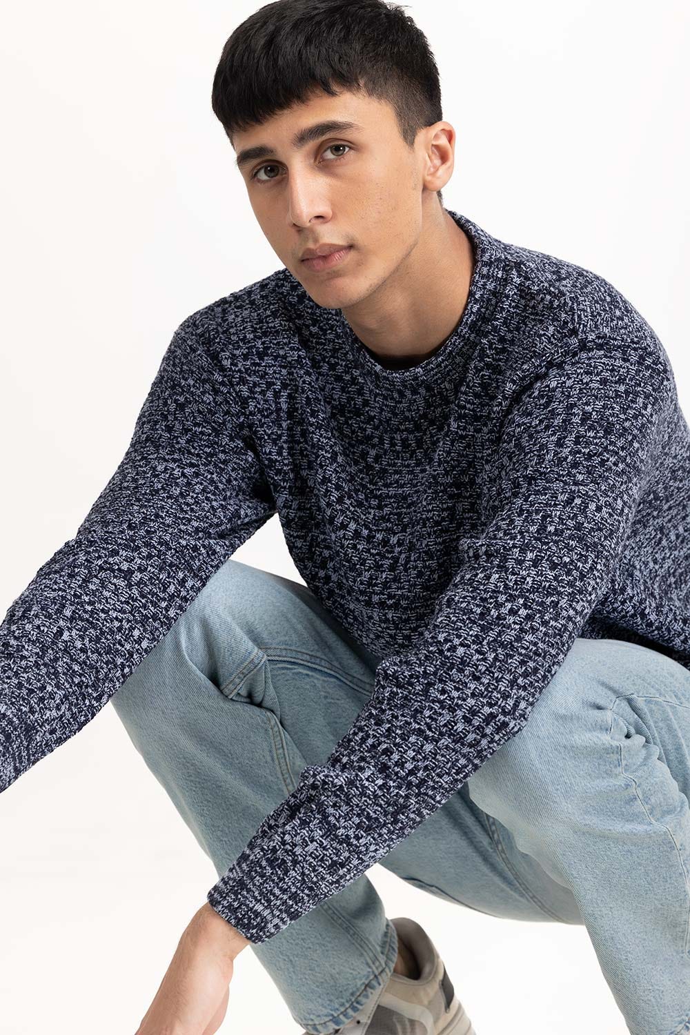 Navy Sweater 224-111-025 B