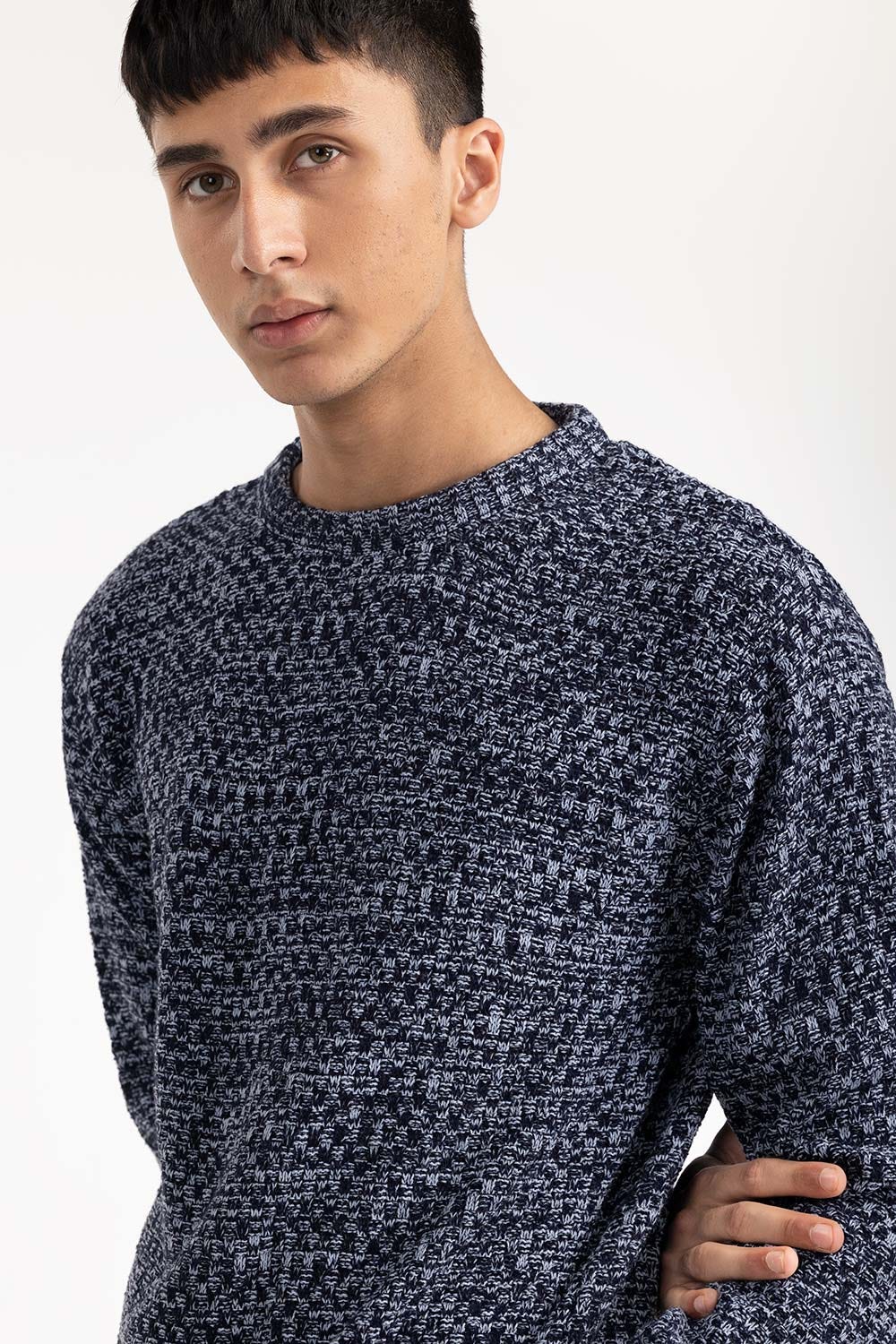 Navy Sweater 224-111-025 B