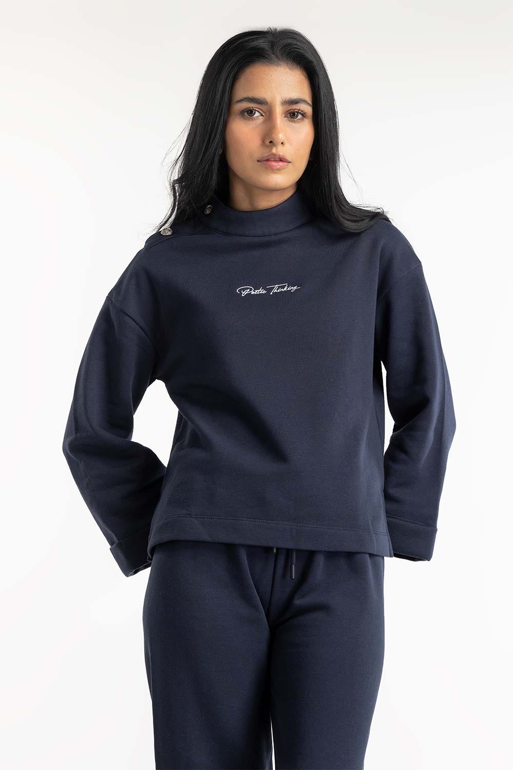 Navy Sweatshirt 224-212-065