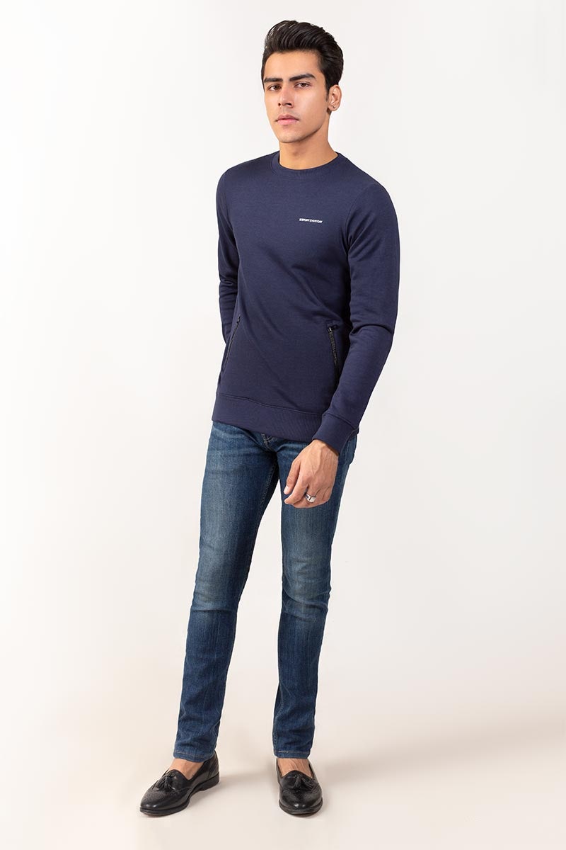 Navy Sweatshirt JKT-MSS-15-04