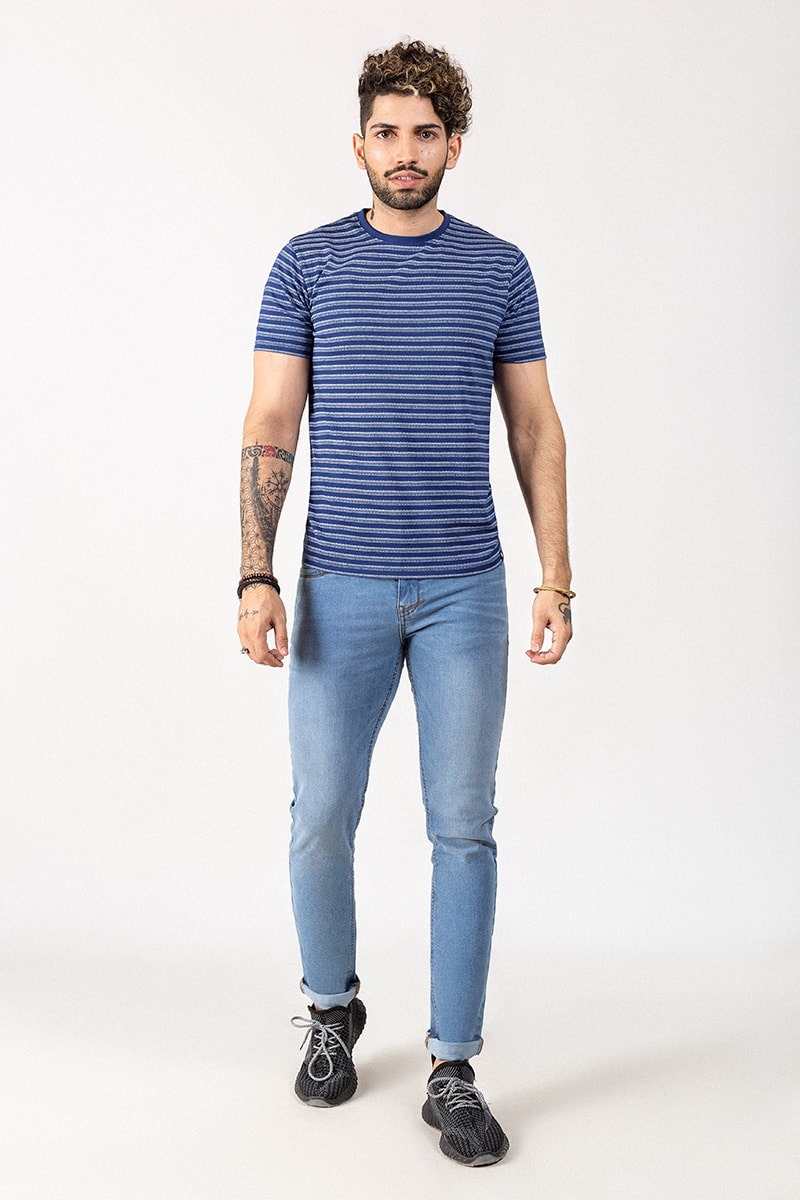 Navy Printed Tee JCN-PRINT-03-02