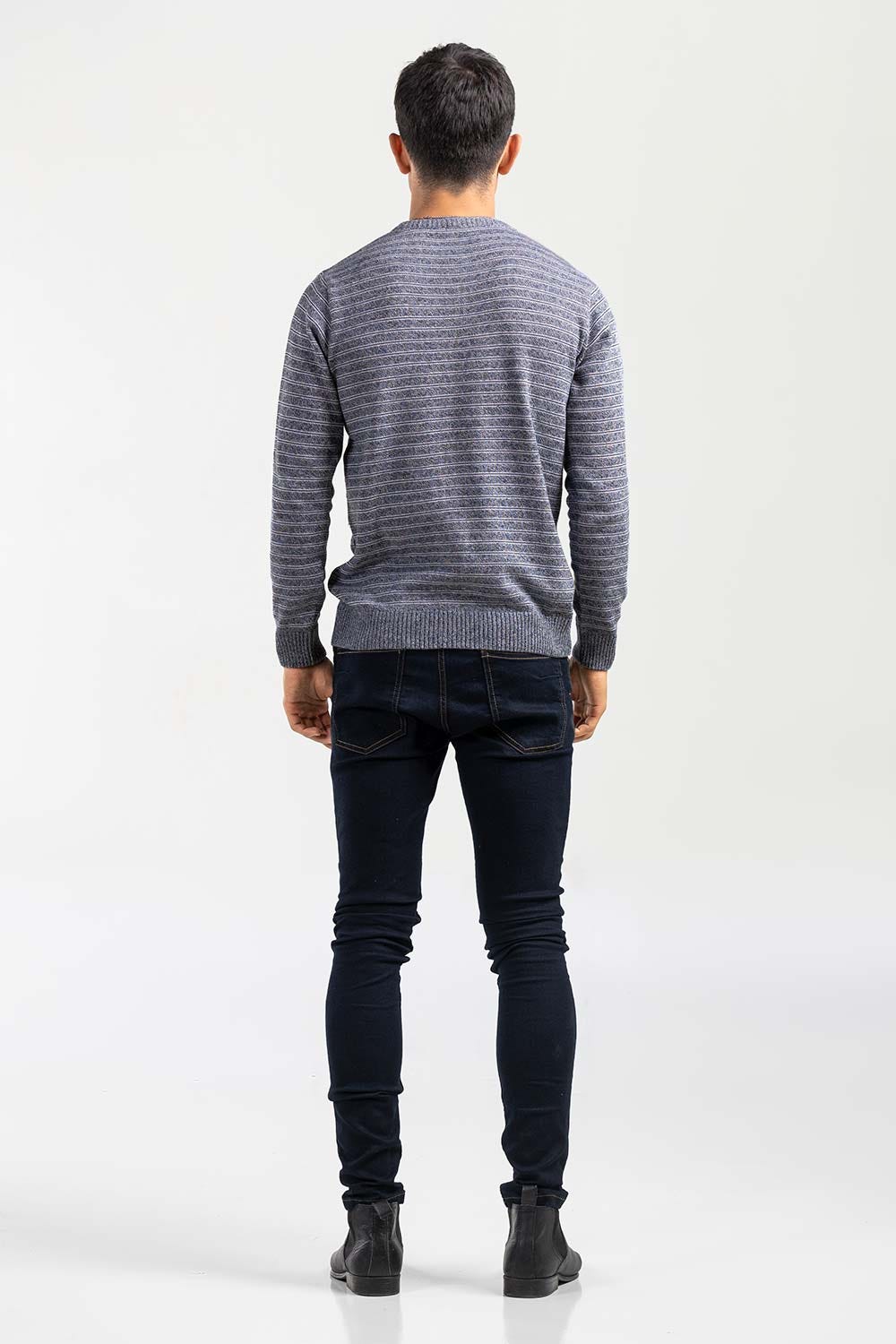 Navy White Fashion Sweater FS-SWT-FD-345-01