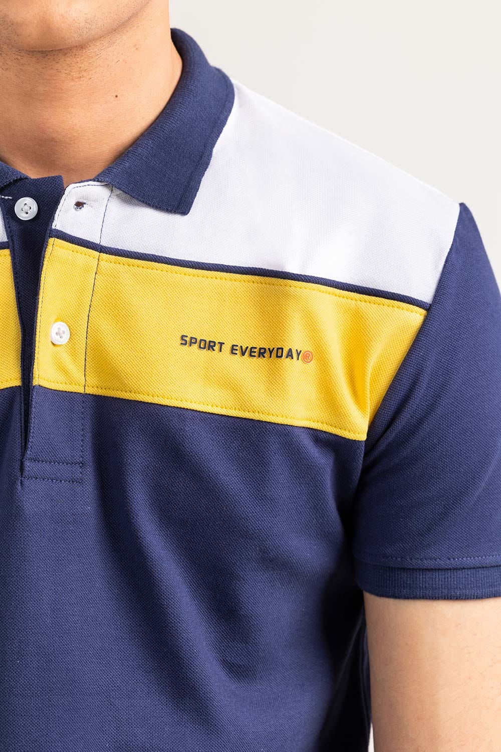 White Navy Sport Polo PKP-SP-113