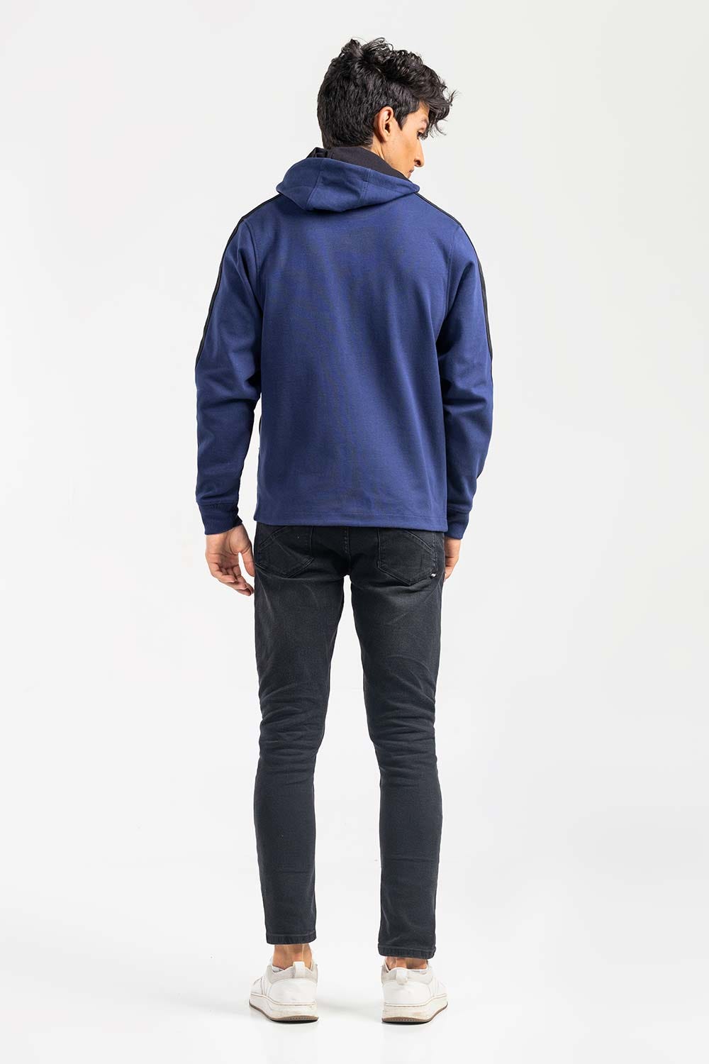 Navy  Zipper Hoddie JKT-HZJ-D46-02