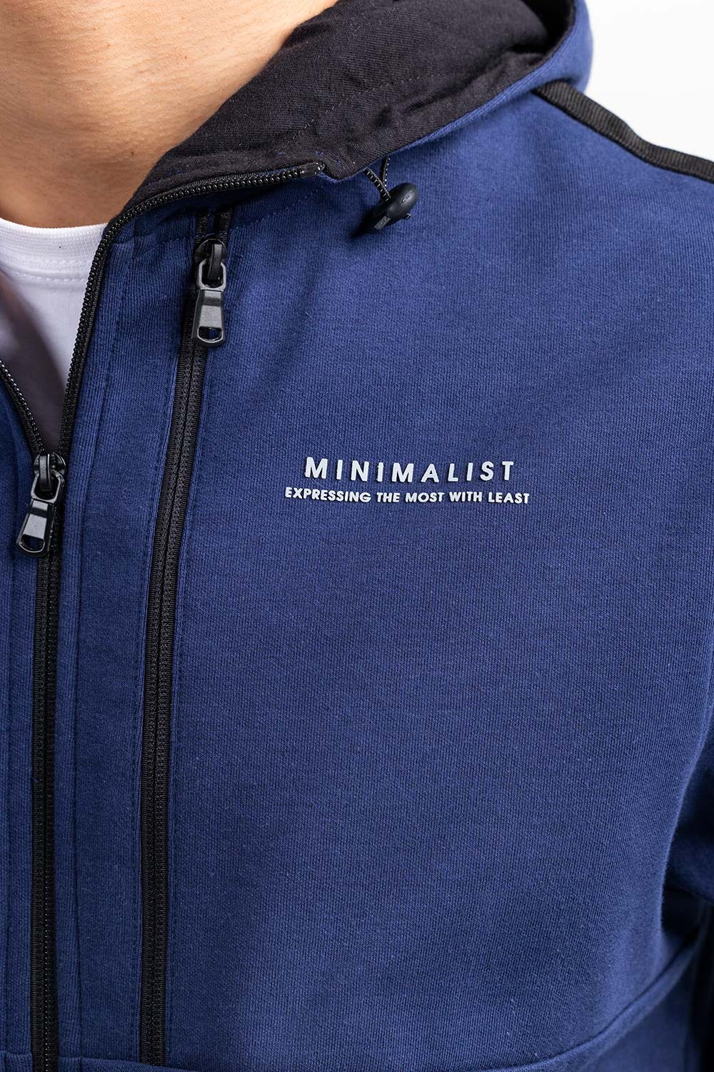 Navy  Zipper Hoddie JKT-HZJ-D46-02