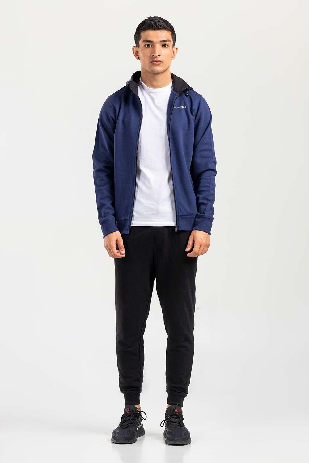 Navy Zipper Hoddie JKT-HZJ-D49-03