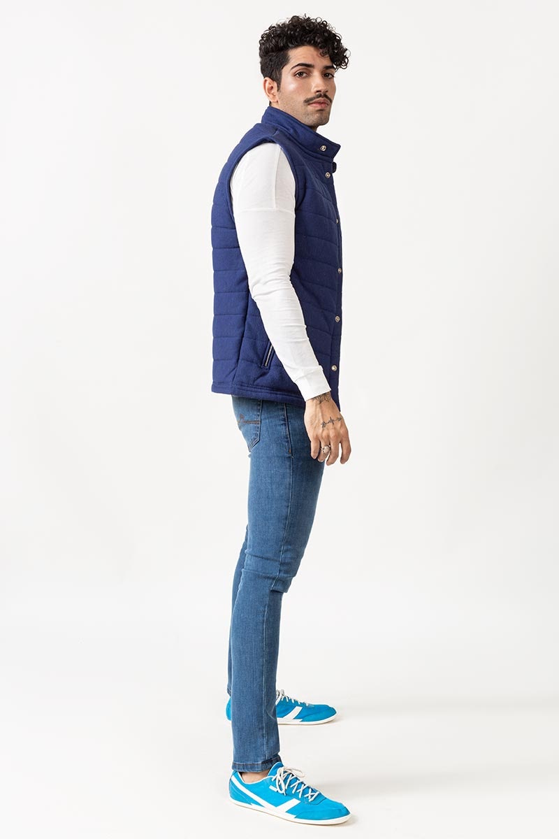 Navy Zipper Vest - JKT-MNV-D21-02