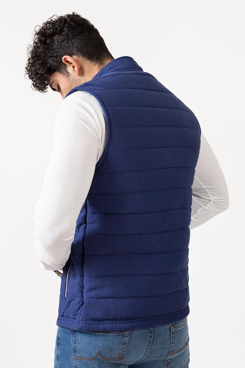 Navy Zipper Vest - JKT-MNV-D21-02
