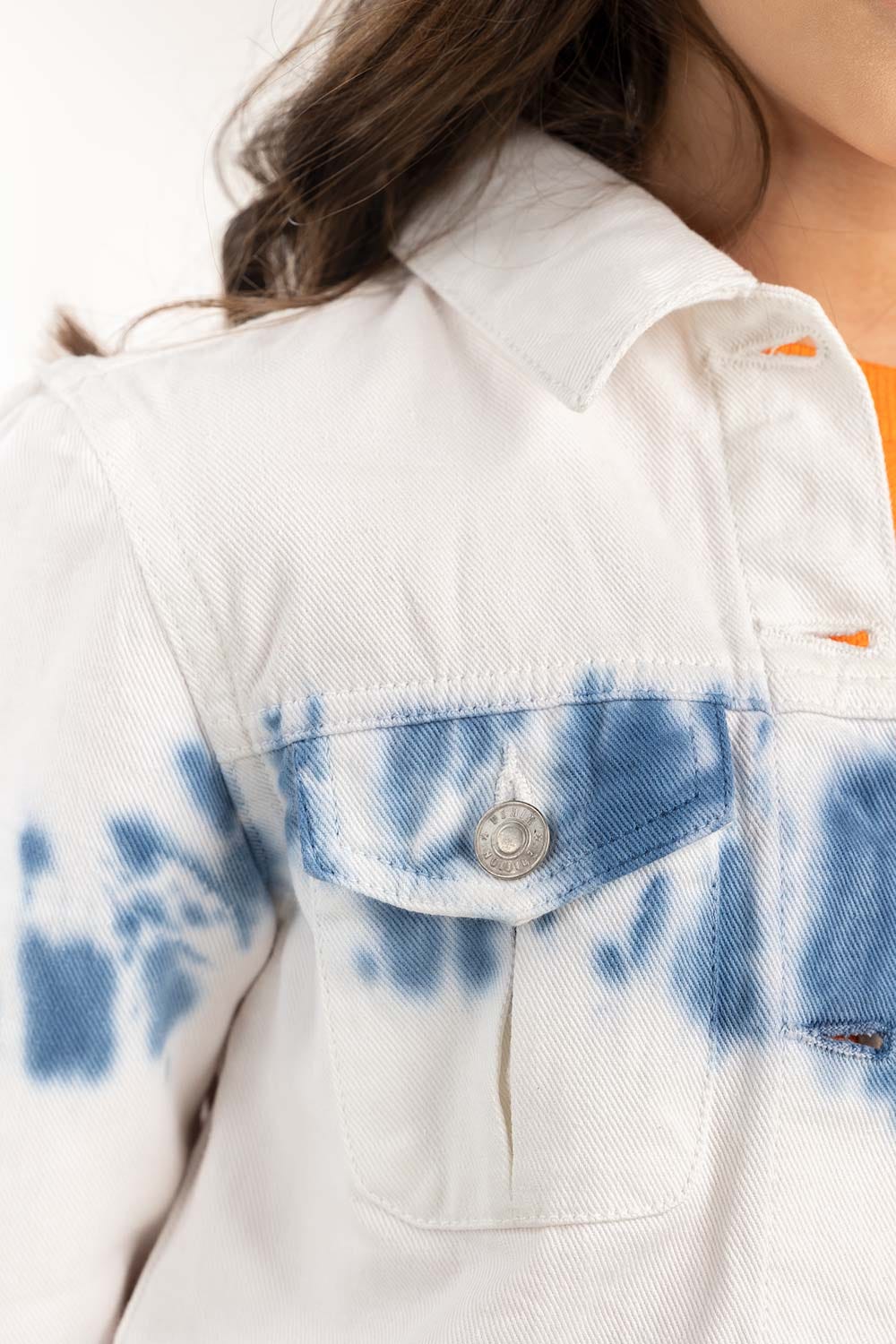 Junior Girl Non Denim Tie Dye Jacket 224-410-060
