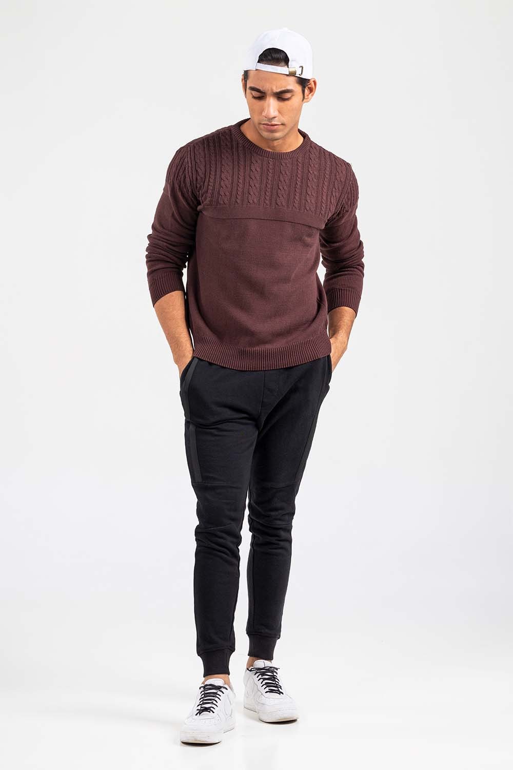 Oatmeal Fashion Sweater FS-SWT-FD-356-01