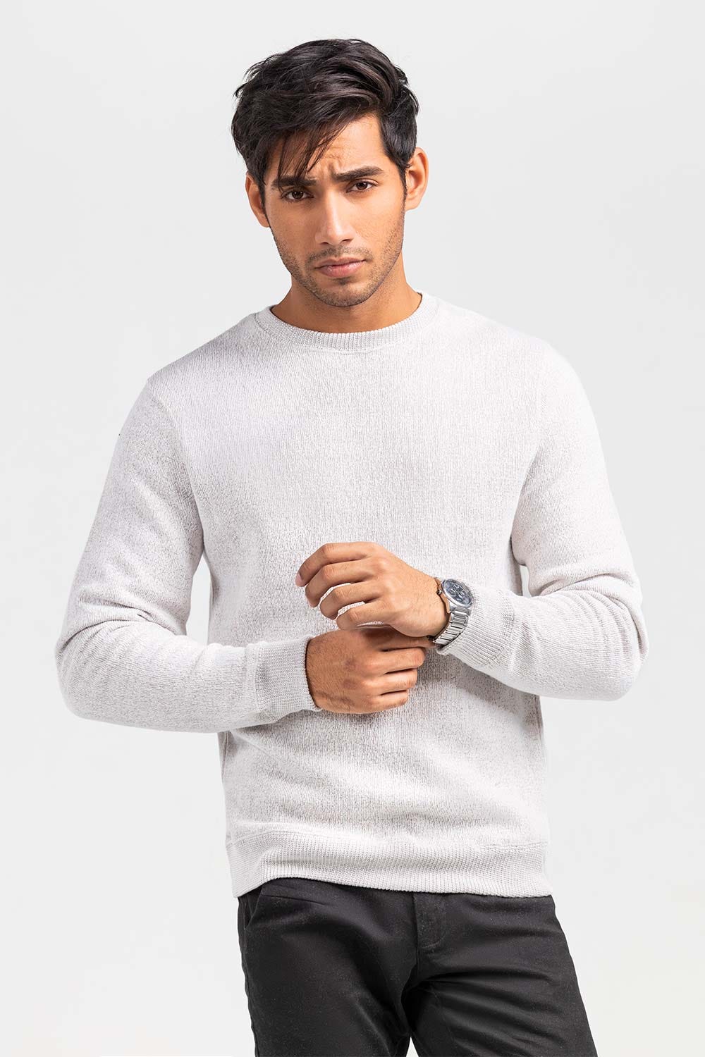 Oatmeal Fashion Sweatshirt JKT-MSS-D29-01