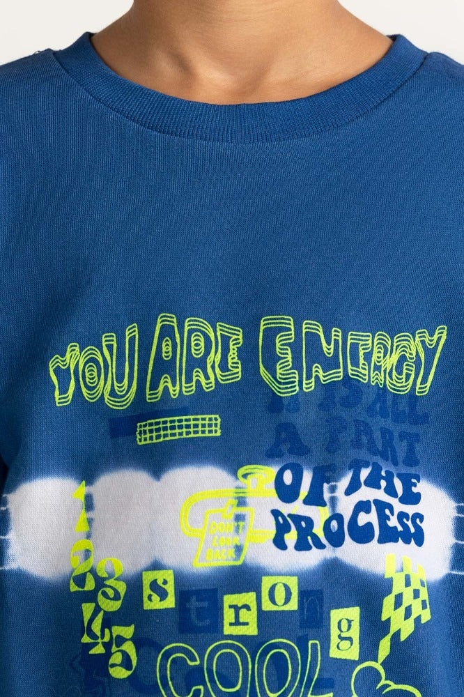 Ocean Printed Sweatshirt 224-312-004