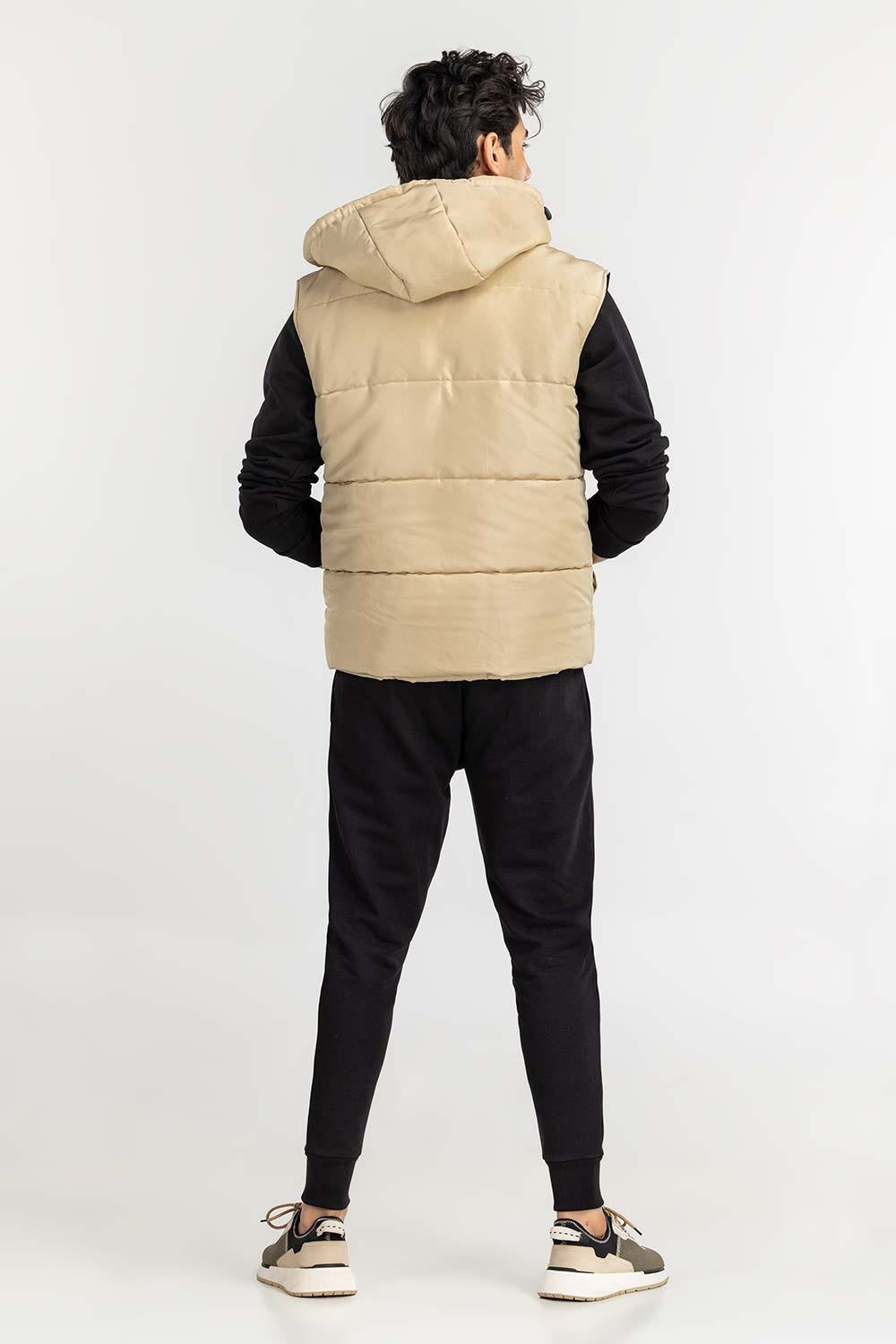 Off-White Puffer Gilet with Hoodie JKT-WVST22-006