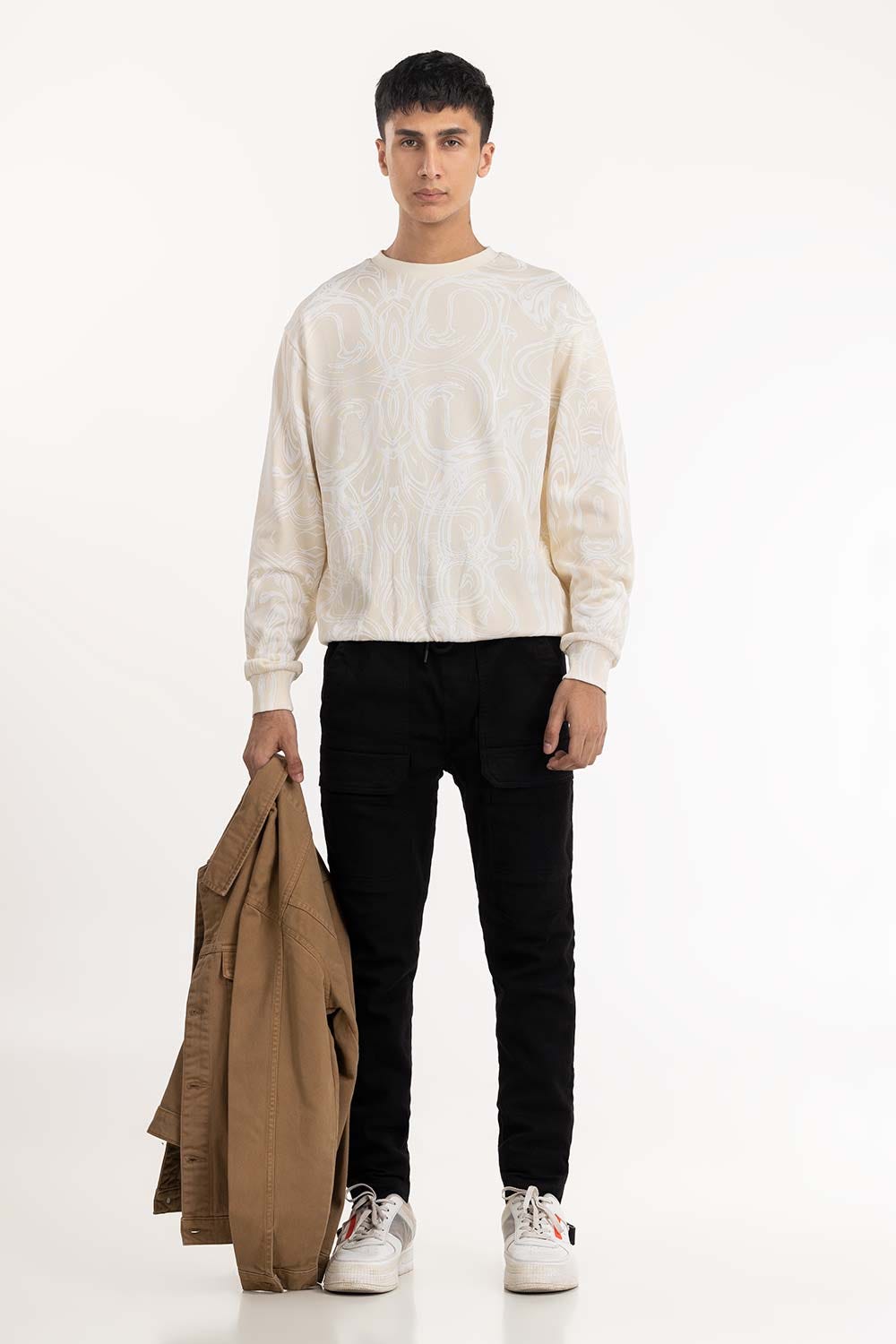 Off White All Over Printed Sweatshirt 224-112-060