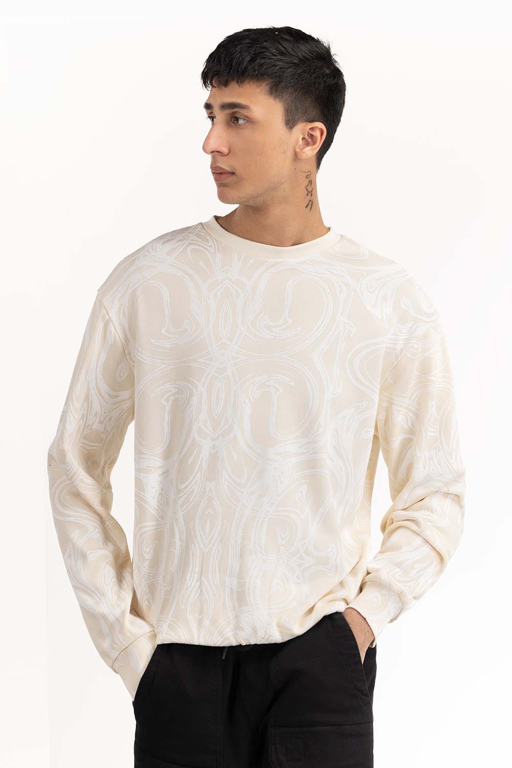 Off White All Over Printed Sweatshirt 224-112-060