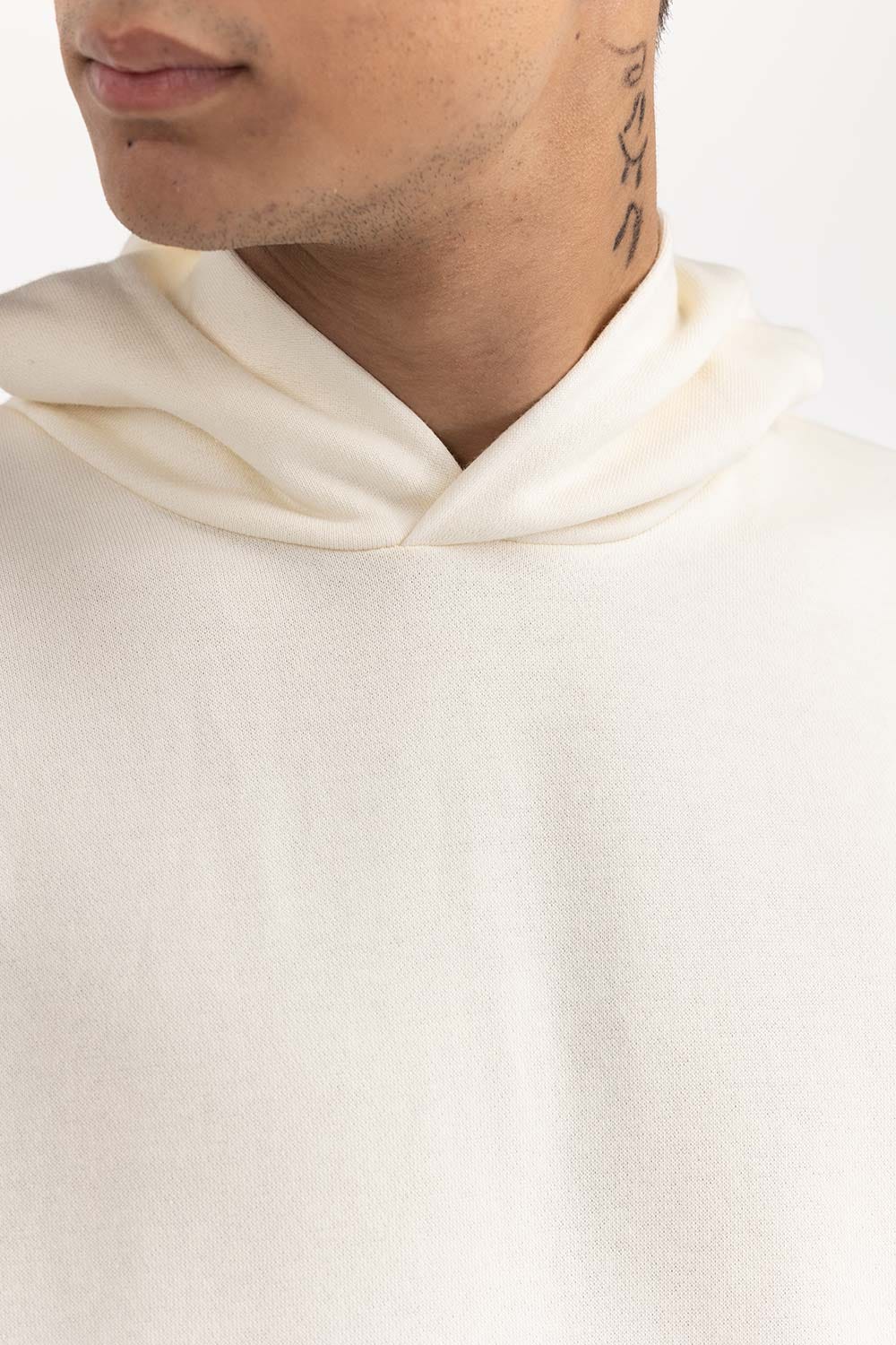 Off White Basic Hoodie 224-112-004