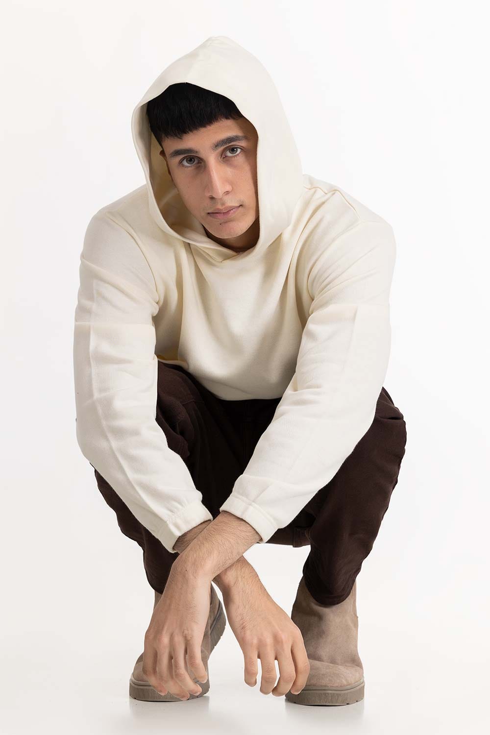 Off White Basic Hoodie 224-112-004