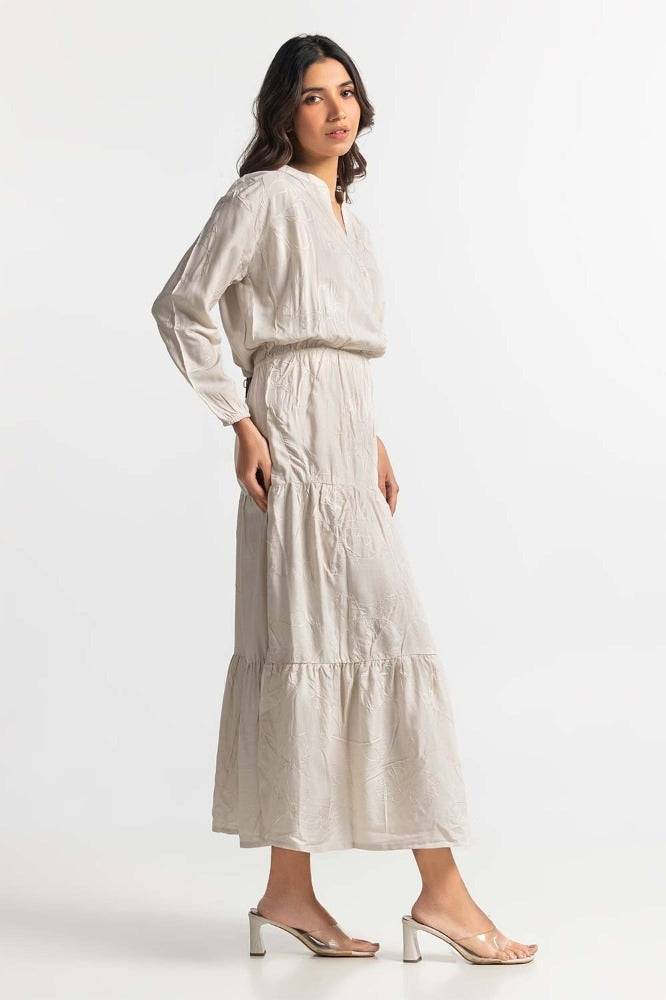 Off White Dress WM-DRS-SS24-075