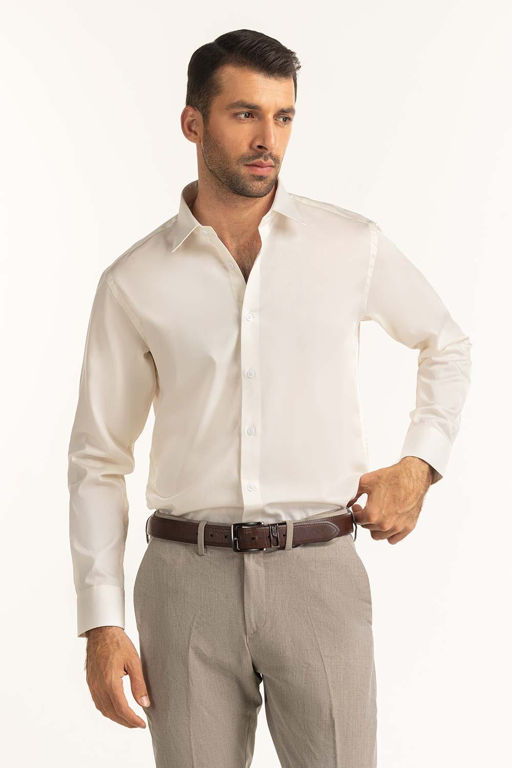 Off White Formal Shirt MN-FS-PD24-122