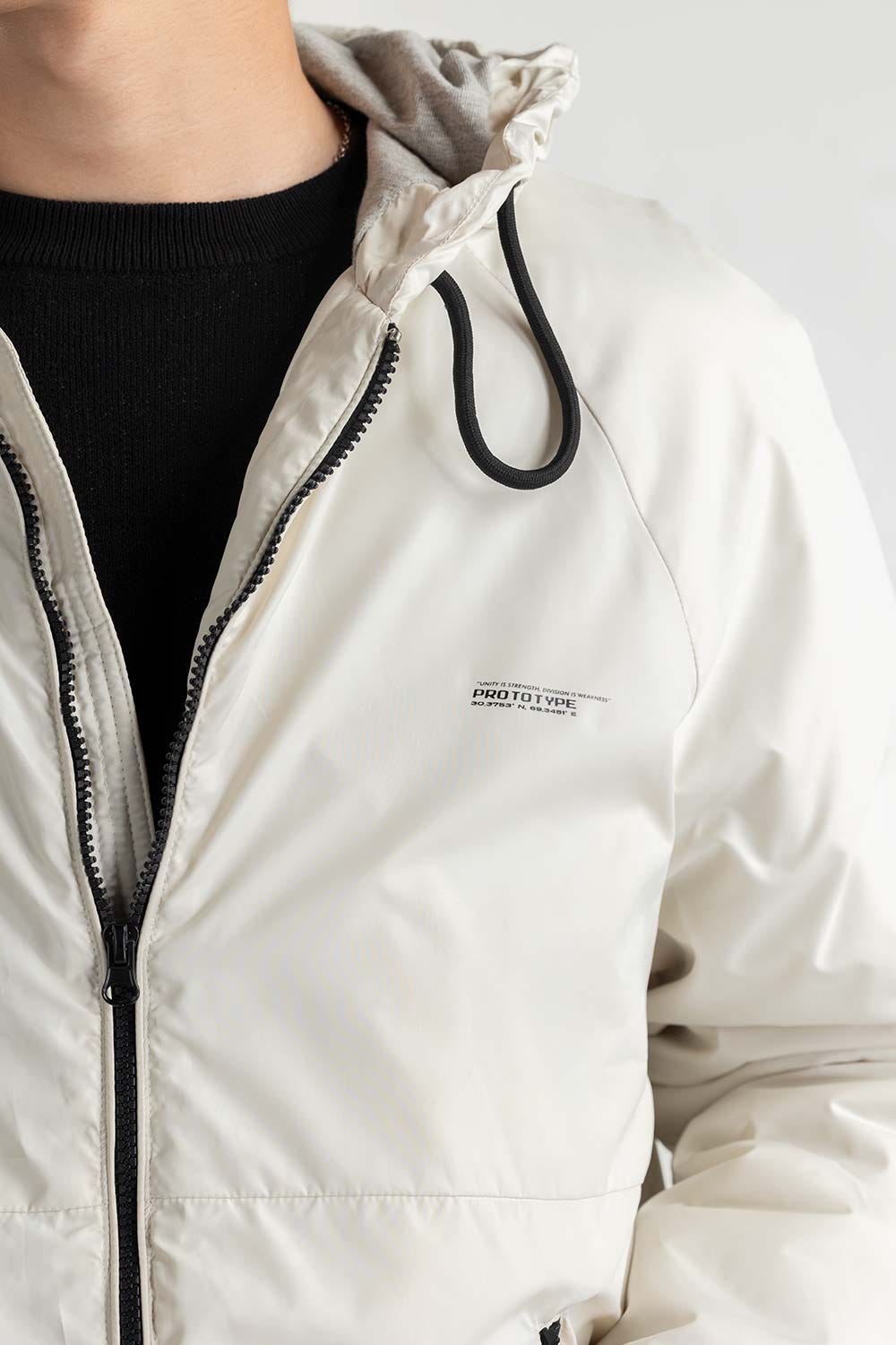 Off White Hooded Jacket 224-110-049