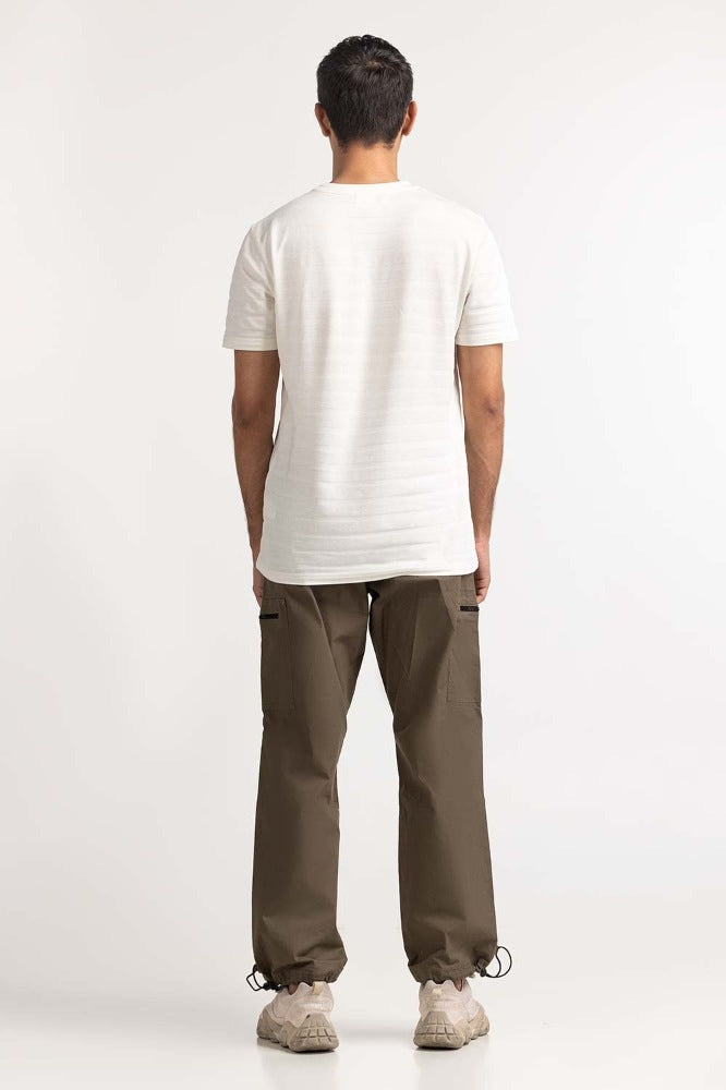 Off White Jacquard Tee TS-CNJQ24-092