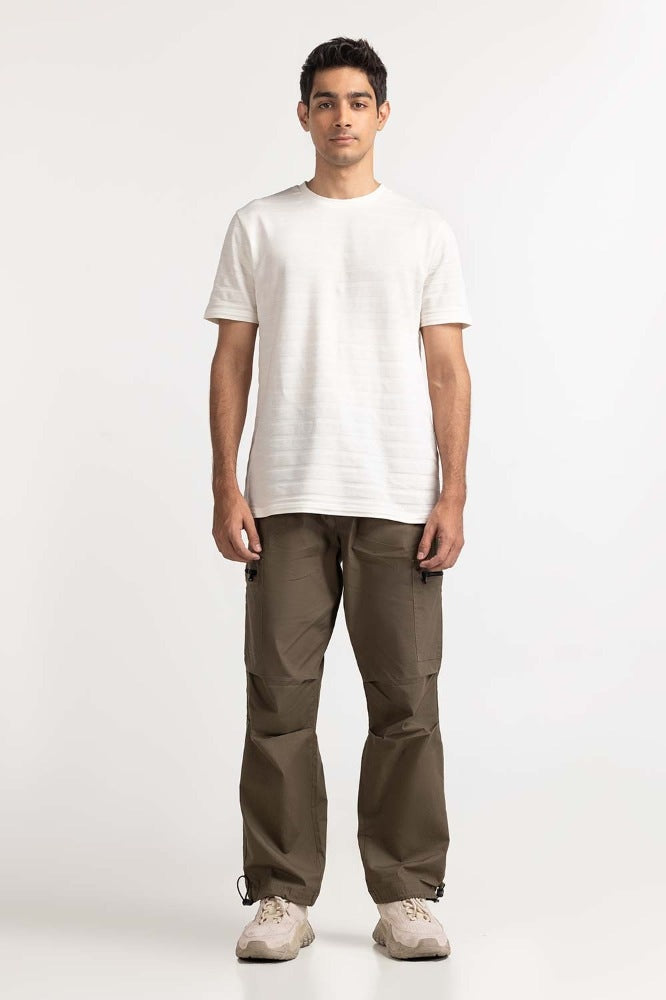 Off White Jacquard Tee TS-CNJQ24-092