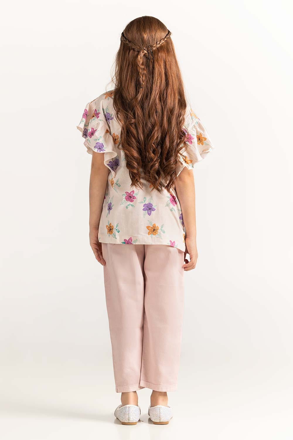 Off White Junior Girl Knit Printed Tee JG-TS-SS24-031