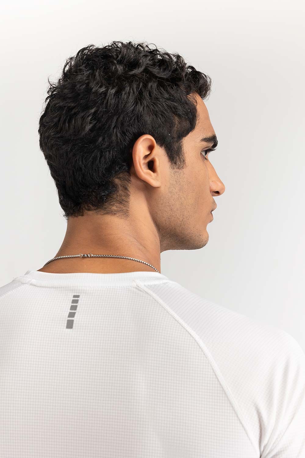 Off White Textured Tee AW-TS24-015