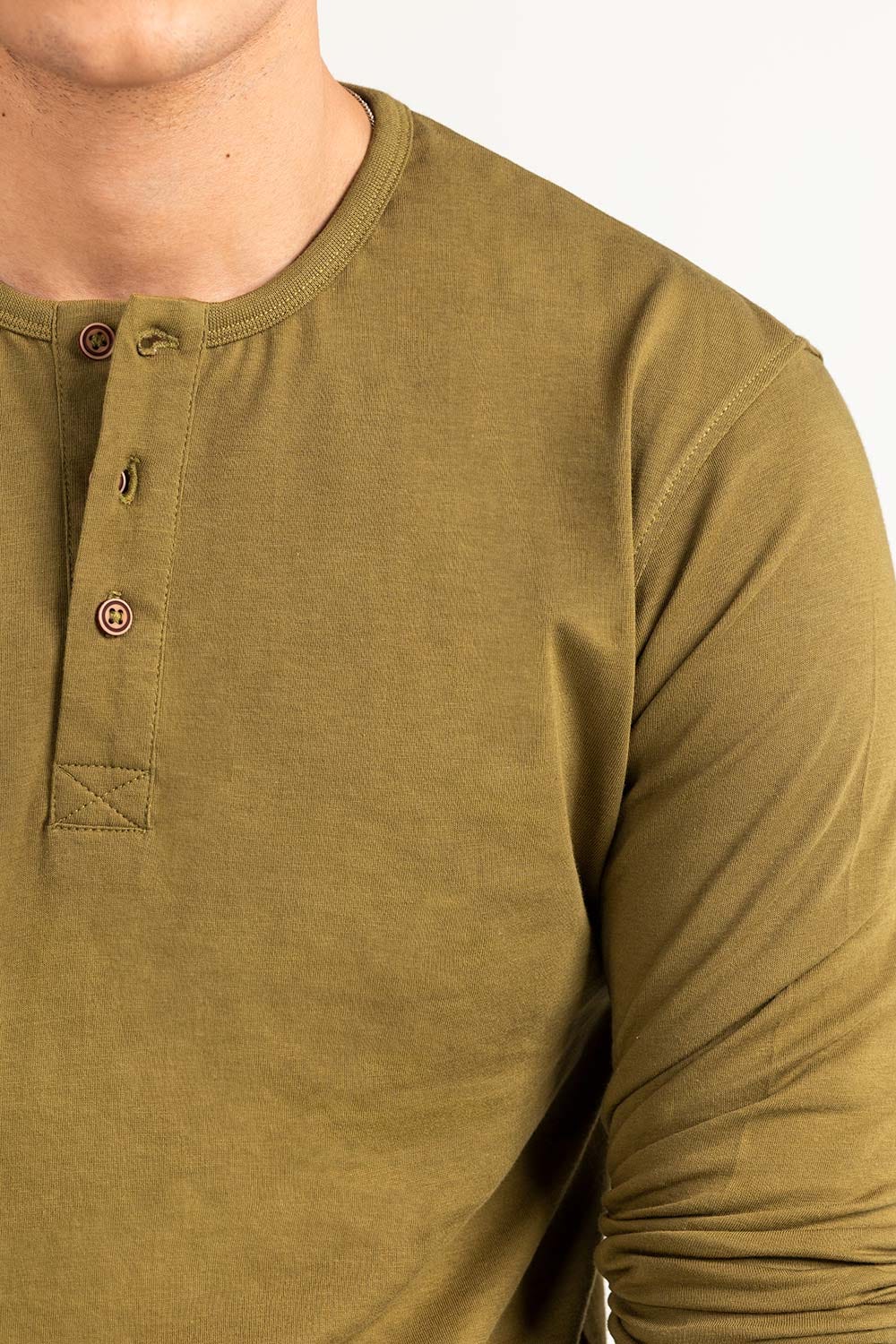 Olive Basic T-Shirt FS-HEN-SIG-D022