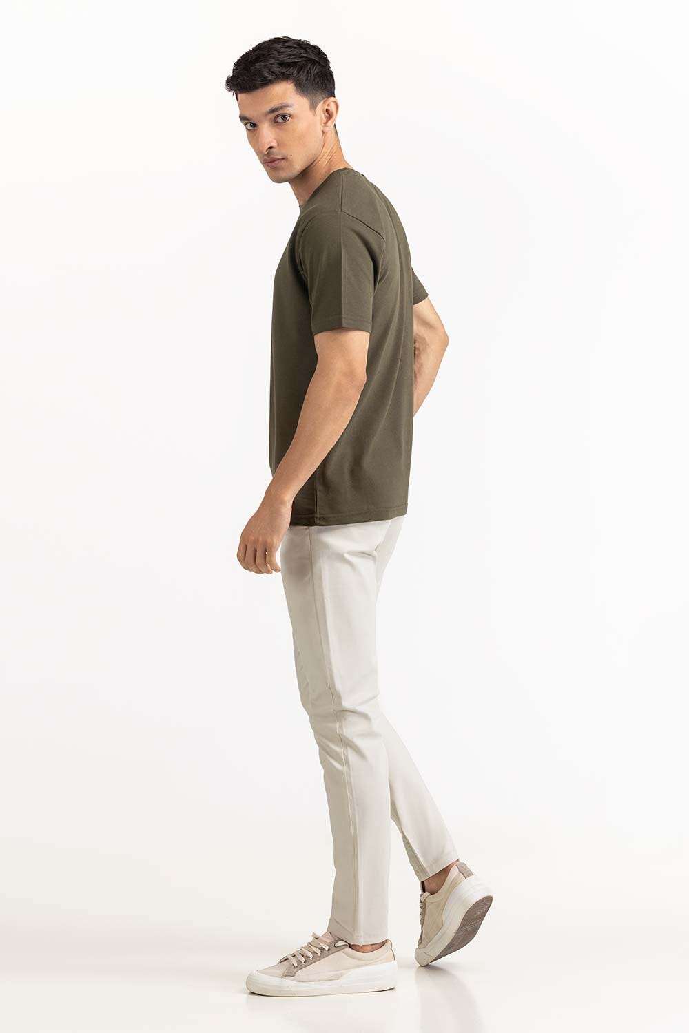 Olive Basic Tee TS-CNPK23-058